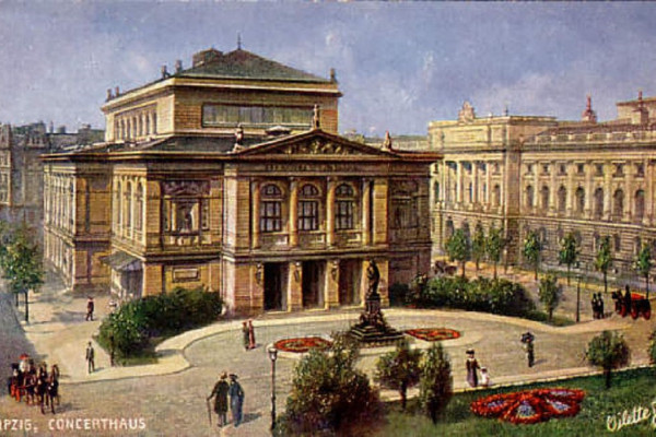 Das alte Gewandhaus im Musikviertel.