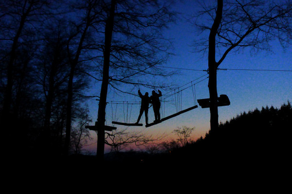 Ziplining by night
Hängebrücke I