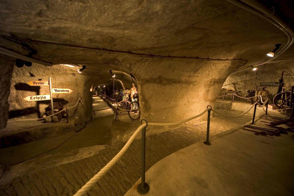 Historische Felsenkeller unter der Bayreuther Bierbrauerei