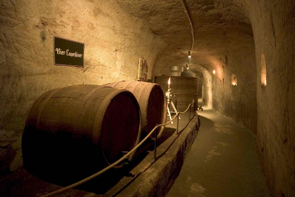 Die Keller waren in früheren Zeiten zum Bierlagern sehr beliebt