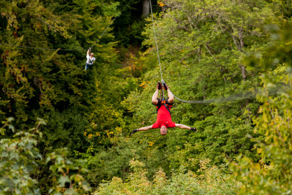 Zipline-Tour - einmal upside down ;-)
EifelAdventures Berlingen