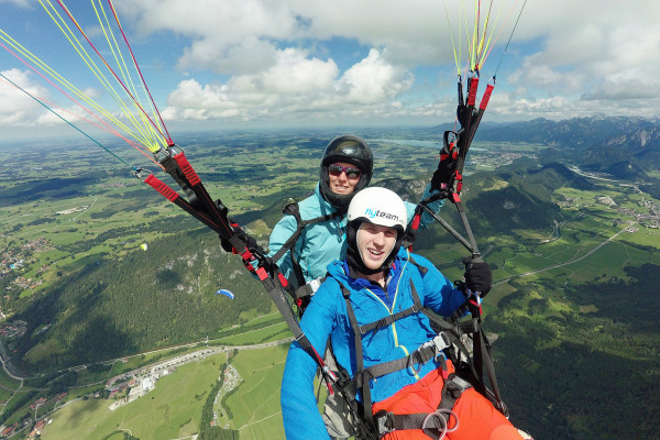 Gleitschirm Tandemflug am Breitenberg