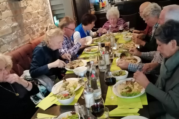 eine Hauptspeise im 'Timescafé'