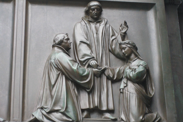 Bugenhagen traut Katharina von Bora und Martin Luther