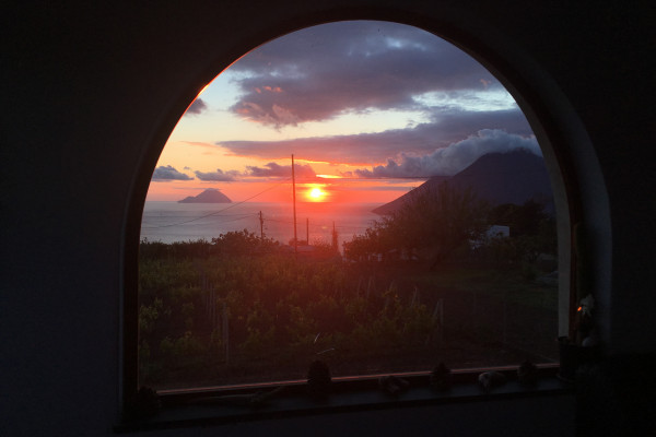 gedeckte Terrasse - Fenster