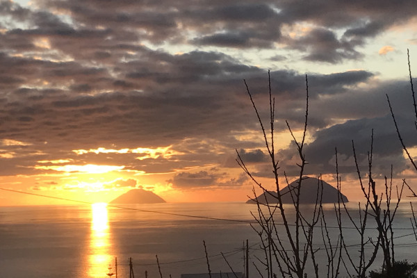 Sonnenuntergang im Winter