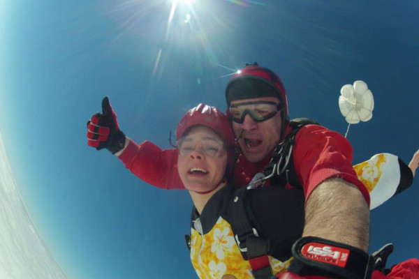 Tandem Fallschirmspringen in Bayern / Cham Oberpfalz