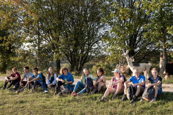 Kurze Pause am Wegesrand