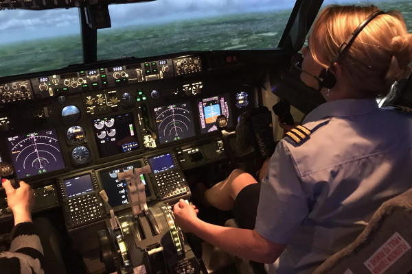 Boeing 737-800 NG - Klappen einfahren Boeing 737-800 NG - Klappen einfahren