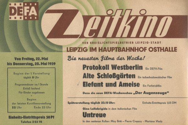 Das Zeitkino im Hauptbahnhof - auch schon Vergangenheit.