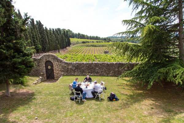 Mittagessen auf Weingut