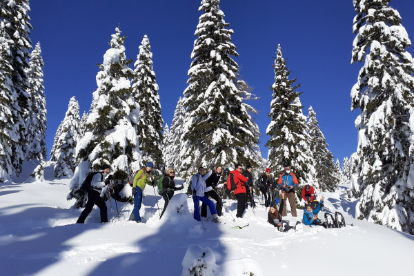 Schneeschuhwanderung auf den Trentino Bergen