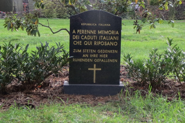 Italienische Gedenkstätte für gefallene italienische Soldaten im Zweiten Weltkrieg.