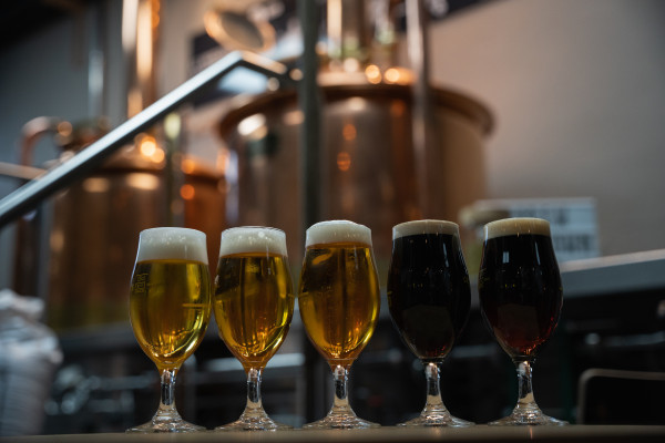 Verkostung verschiedener Biersorten