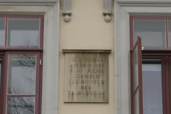 Die Tafel für Kurt Kluge in Lindenau.