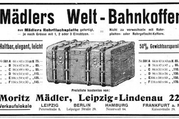 Die berühmte Kofferfabrik von Anton Mädler hatte ihren Standort in Lindenau.