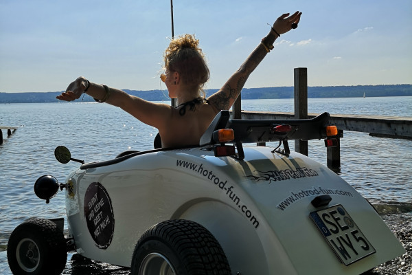 Zwischenstopp am Starnberger See bei der Hot Rod Fun Country Tour