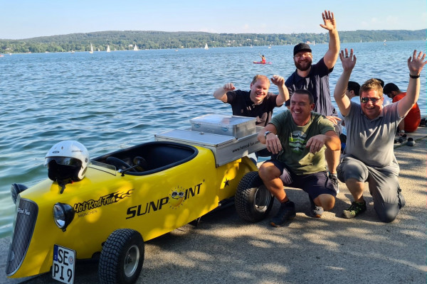 Team Incentive Stop Over at Lake Starnberg during Hot Rod Fun Country Tour 