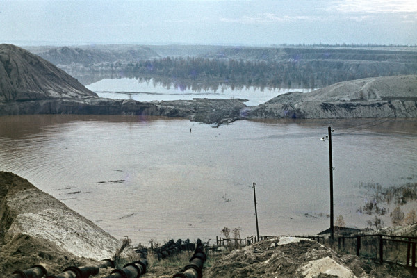 Flutungsstelle des Senftenberger Sees (1967) - Foto Reinhard Heepe