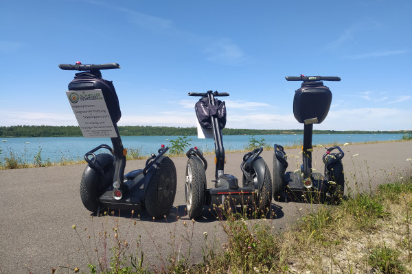 Stilleben eines Segway am Störmthaler See