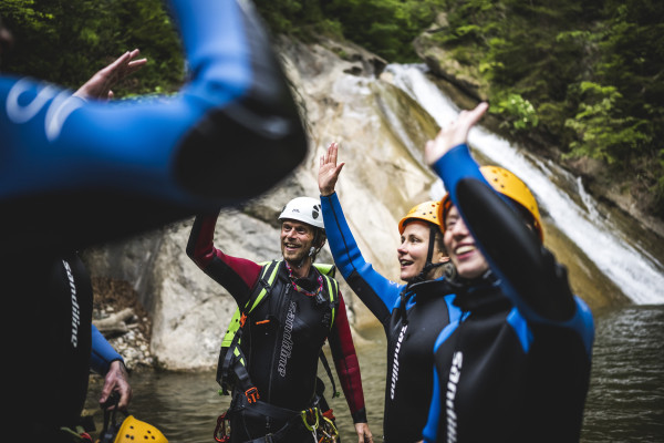 Adrenalin und einmalige Erlebnisse beim Canyoning mit MAP-Erlebnis