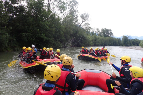 Soft Rafting - das sichere Wildwasser Erlebnis im Allgäu mit MAP-Erlebnis