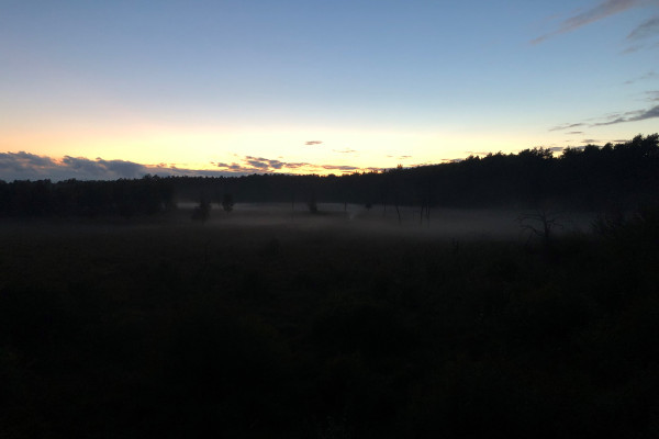 Sonnenuntergang am Aussichtsturm