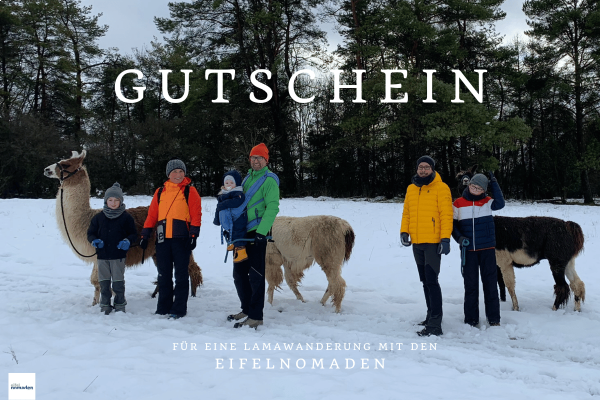 Gutschein Familien Lamawanderung Alpakawanderung