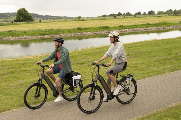 E-Bike fahren im Weserbergland
