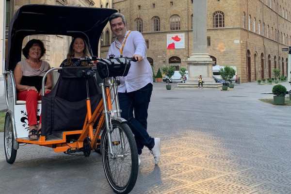 Florenz tour mit dem Fahrrad Taxi