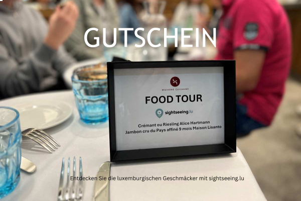 Gutschein für ein Food Tour in Luxemburg, sightseeing.lu