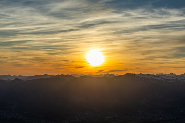 Mystischer Sonnenaufgang
