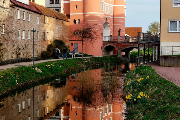 Rieder Tor, Stadtmauer, kleine Wörnitz