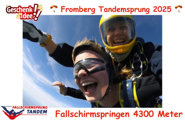 Fallschirmspringen Fromberg Fallschirmsprung Tandemsprung 2025 Niederösterreich