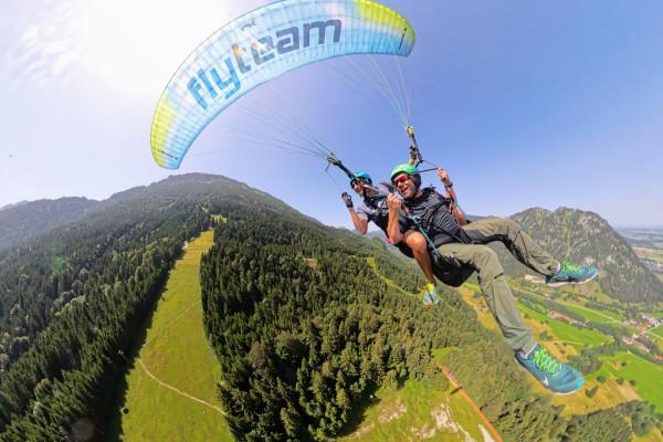 Gleitschirm Tandemflug am Breitenberg