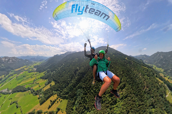 Gleitschirm Tandemflug am Breitenberg
