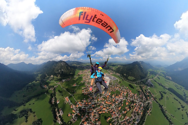 Gleitschirm Tandemflug über Pfronten