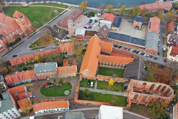 Johanniskloster Luftaufnahme © Hansestadt Stralsund/Fotograf Rödel
