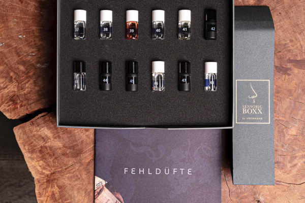 Arombar mit verschiedenen Fehldüften