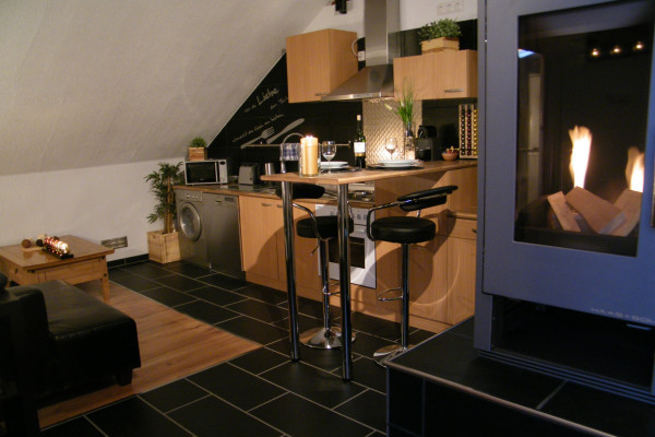 Bubble "Country" - Wohn-/Schlafzimmer eines der 3 ländlich gelegene Apartments