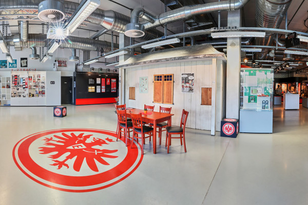 Blick ins Eintracht Frankfurt Museum.
