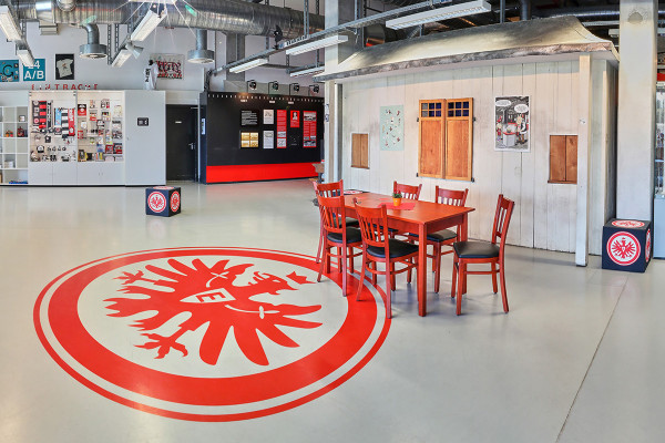 Blick ins Eintracht Frankfurt Museum.
