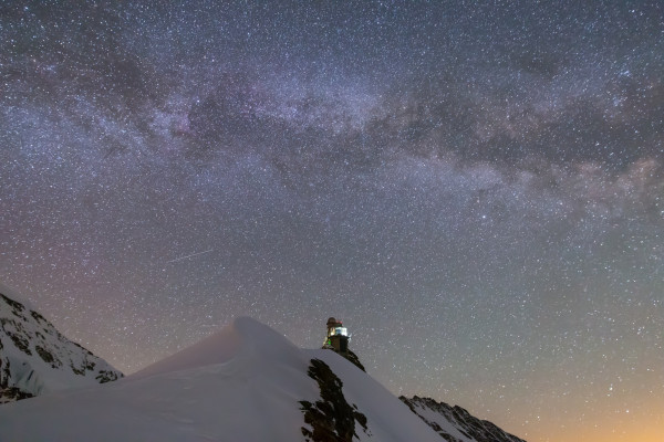 Jungfraujoch Sicht auf Sphinx
