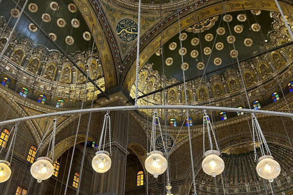 Innenansicht der Mohamed Ali Moschee auf der Zitadelle Kairo