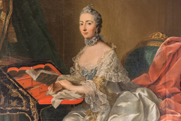 Fürstin Christiane Henriette zu Waldeck und Pyrmont (1725-1816), gemalt von Johann Heinrich Tischbein dem Älteren
