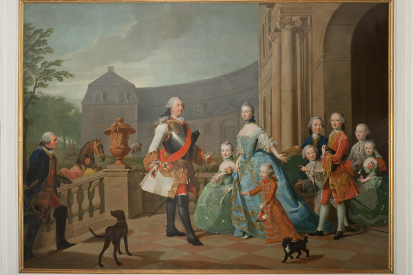 Die Fürstenfamilie um Fürst Carl und Fürstin Christiane, gemalt von Johann Heinrich Tischbein dem Älteren