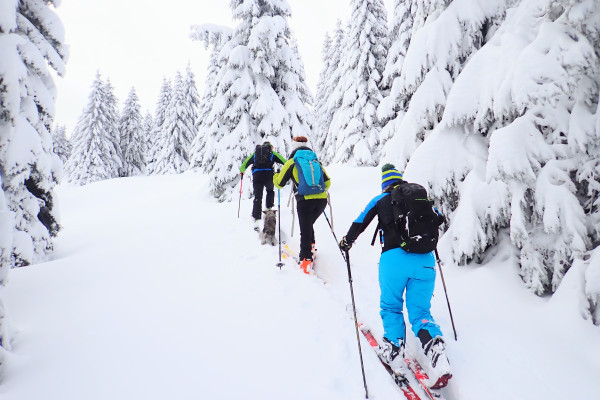 Skibergsteigen in Gaver