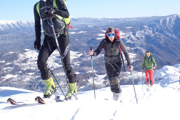Skibergsteigen in Gaver