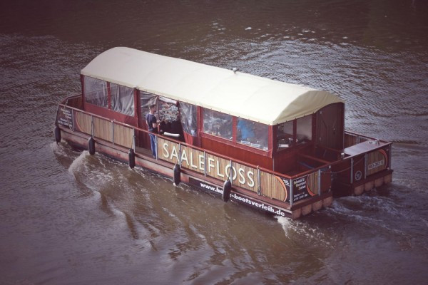 Floßfahrt auf der Saale
