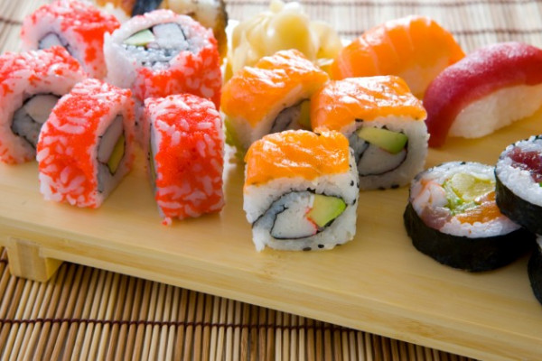 Unterschiedliche Sushi-Variationen